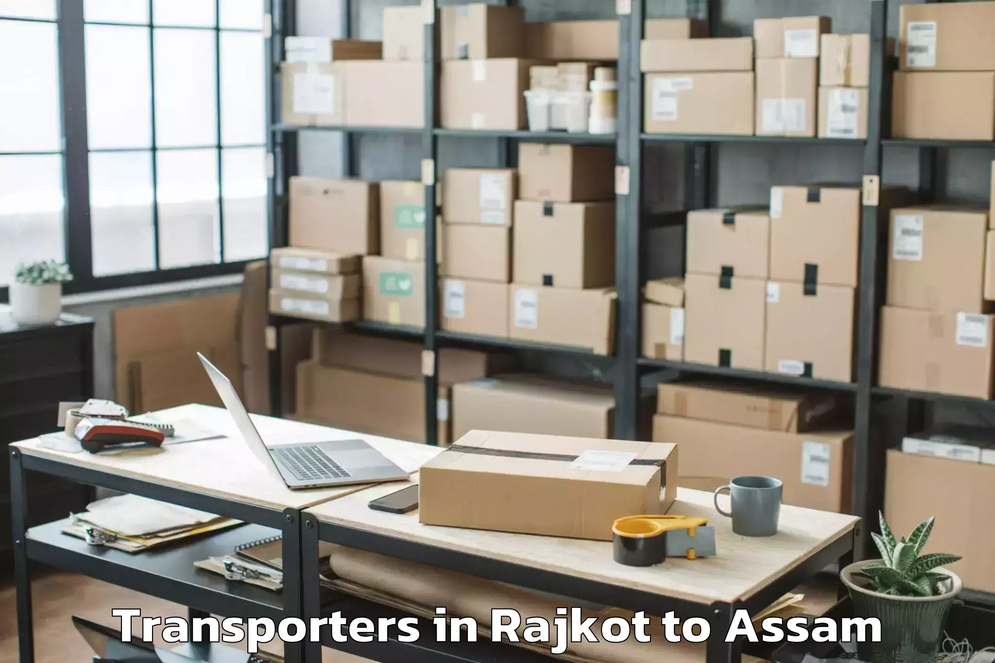 Get Rajkot to Silchar Airport Ixs Transporters